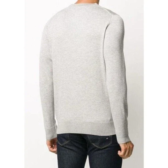 Tommy Hilfiger Pullover light Sweater Mens Size XXL Gray core Long Sleeves - Picture 2 of 15